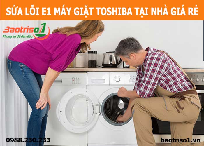 lỗi E1 máy giặt Toshiba