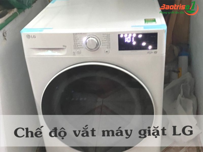 Hướng dẫn cách chọn chế độ vắt máy giặt LG