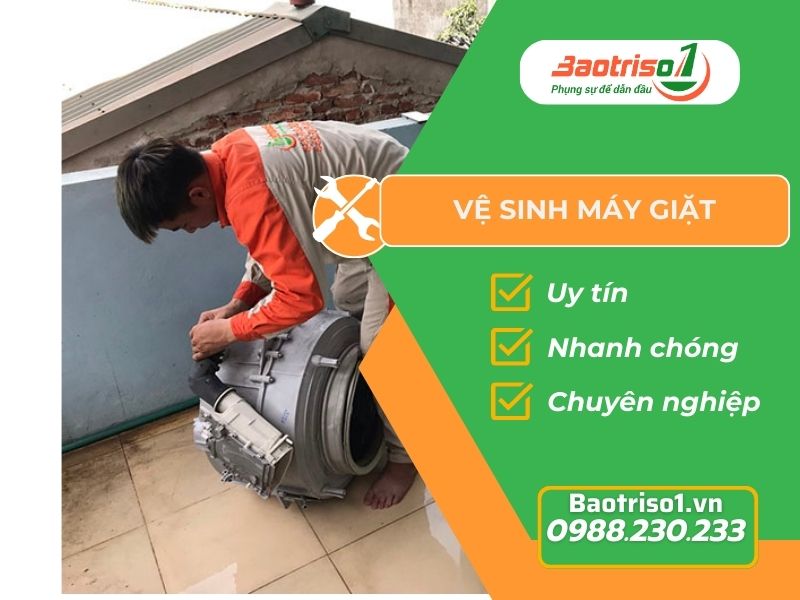 vệ sinh máy giặt Baotriso1 Hà Nội