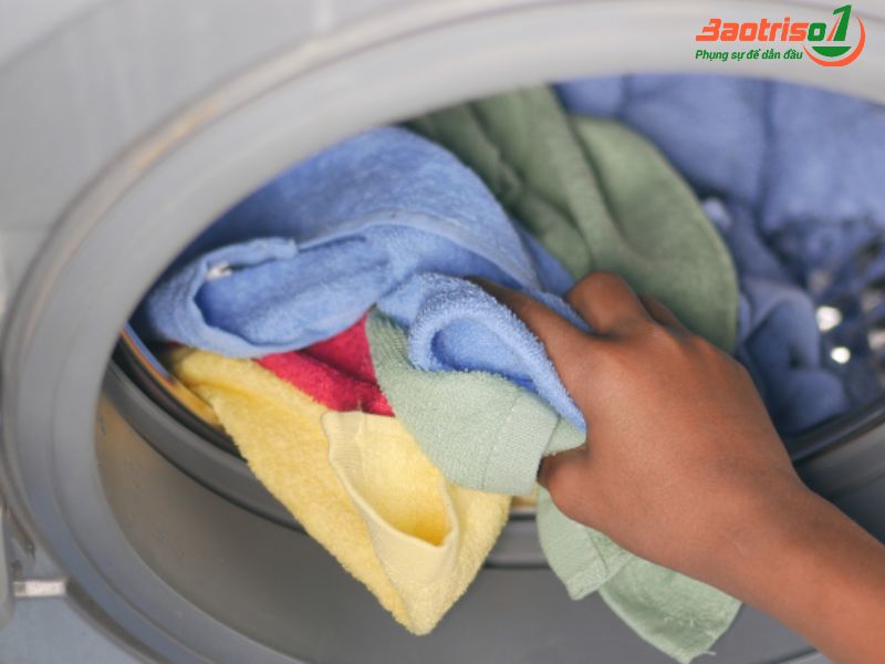 Máy giặt quá tải lượng quần áo