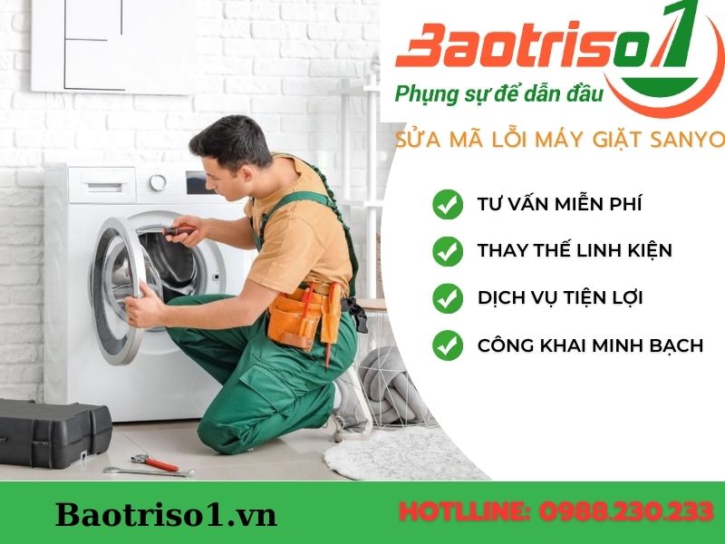 Lợi ích khi sửa mã lỗi máy giặt Sanyo tại Baotriso1