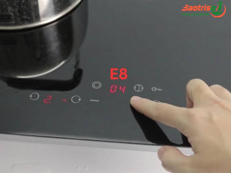 Lỗi E8 bếp từ Faster