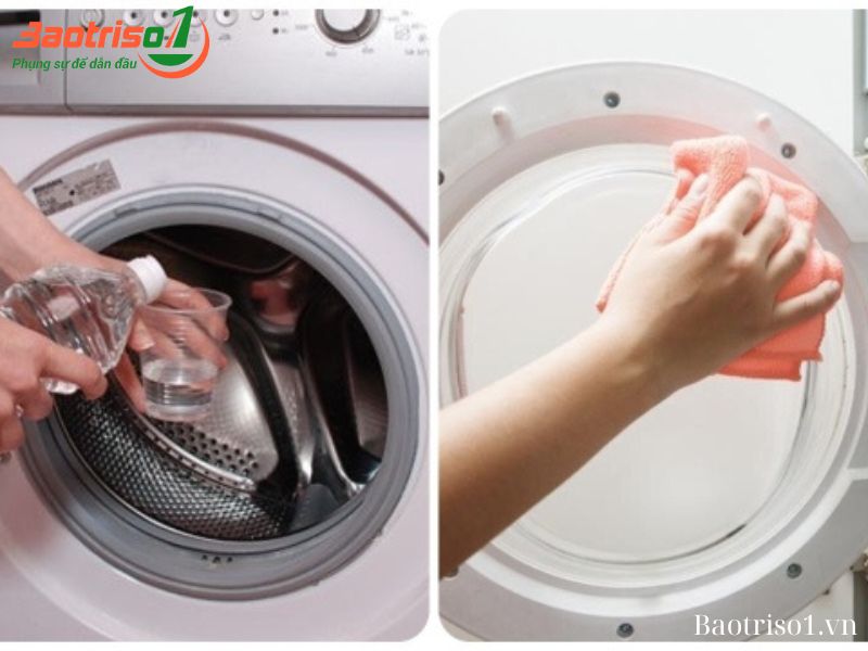 Cách vệ sinh gioăng cao su máy giặt LG 