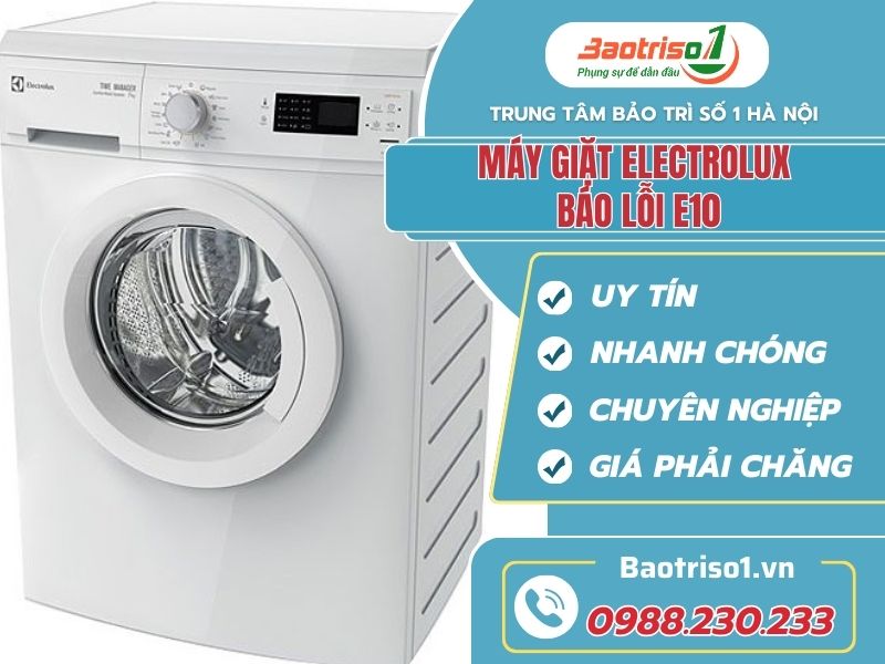 Máy giặt Electrolux báo lỗi E10