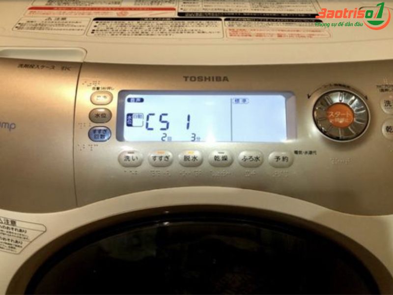 Sửa máy giặt Toshiba tại Hà Nội lỗi C51