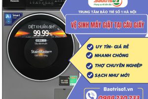 Dịch vụ vệ sinh máy giặt tại Cầu Giấy giá rẻ, thợ làm sạch sẽ cẩn thận