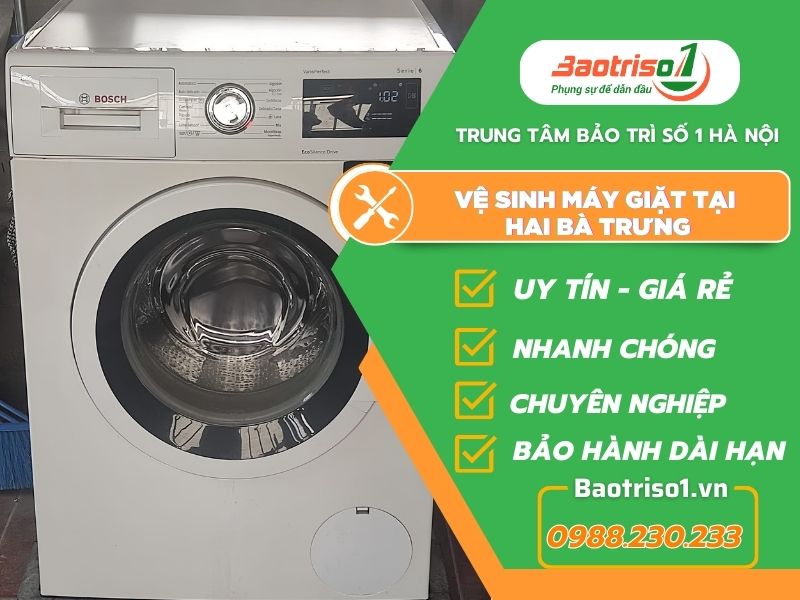 Địa chỉ vệ sinh máy giặt tại Hai Bà Trưng chất lượng