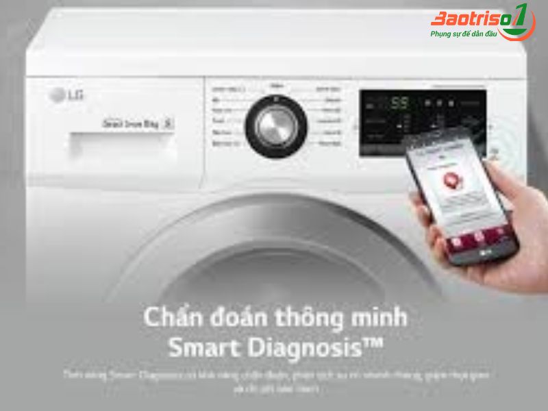 Ứng dụng Smart Diagnosis của máy giặt LG cửa ngang