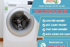 Vệ sinh máy giặt tại Long Biên chuyên nghiệp, giá rẻ