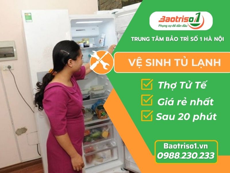 thợ baotriso1 vệ sinh tủ lạnh tại nhà