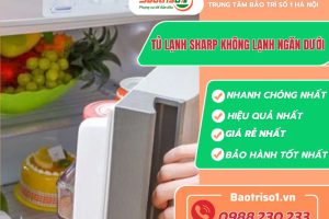 Dịch vụ sửa tủ lạnh Sharp không lạnh ngăn dưới tử tế, giá ưu đãi 30%