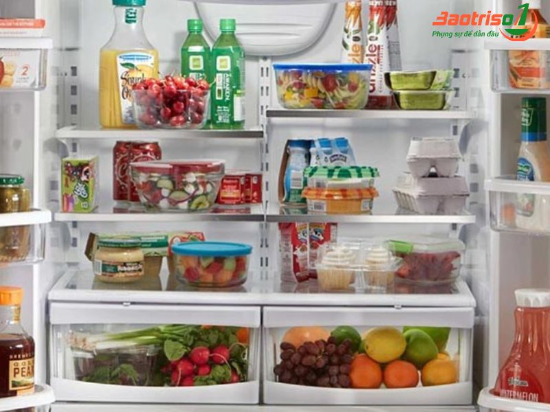 Dự trữ quá nhiều thực phẩm trong tủ lạnh Sharp