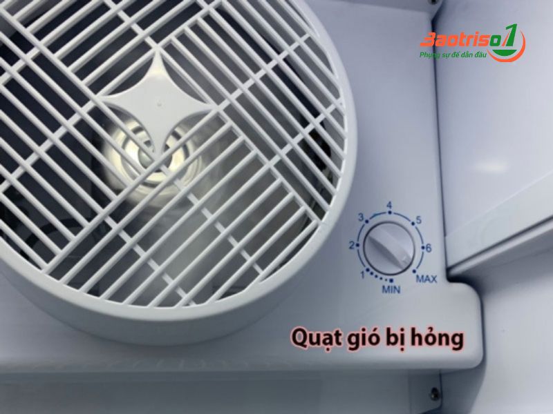 Sửa tủ mát quạt gió bị hư hỏng.