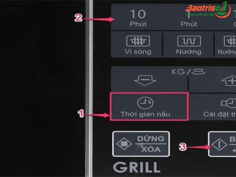 Cách cài đặt giờ nấu