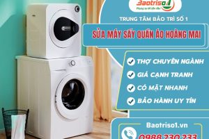 Sửa máy sấy quần áo Hoàng Mai siêu tốc, giá hạt dẻ