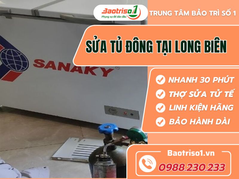 Baotriso1 sửa tủ đông tại Long Biên- địa chỉ tin cậy, giá rẻ