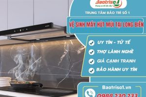 Vệ sinh máy hút mùi tại Long Biên – Sạch như mới, giá rẻ