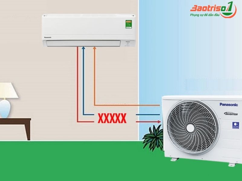 Lỗi H11 điều hòa Panasonic do đứt dây từ cục lạnh và cục nóng