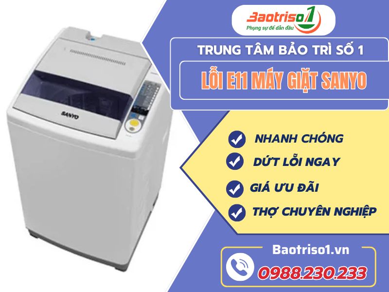 Lỗi E11 Máy Giặt Sanyo