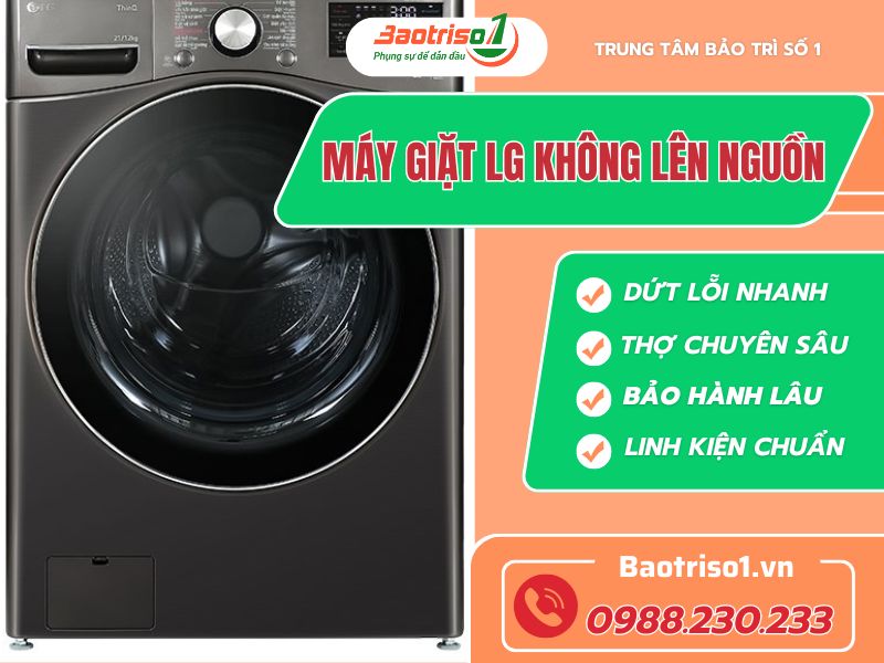 Sửa máy giặt LG không lên nguồn