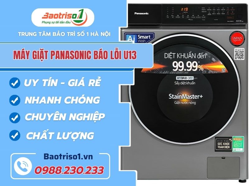 Dịch vụ sửa máy giặt Panasonic báo lỗi U13 hết lỗi nhanh Dịch vụ sửa máy giặt Panasonic báo lỗi U13 hết lỗi nhanh