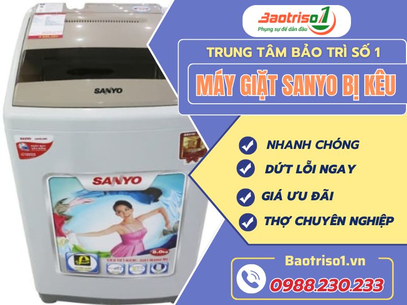Máy Giặt Sanyo Bị Kêu
