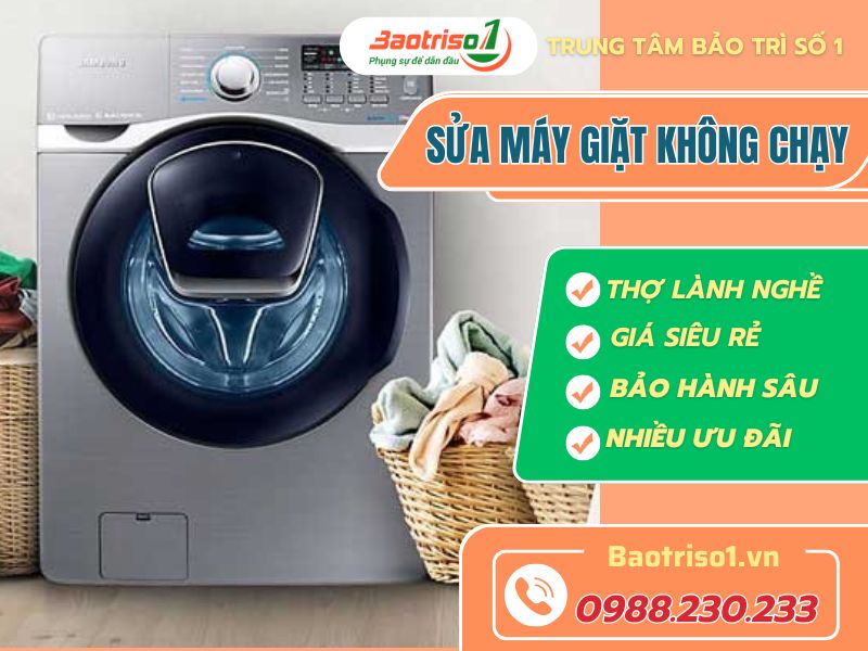 Cách sửa máy giặt không chạy chi tiết, hiệu quả nhanh.