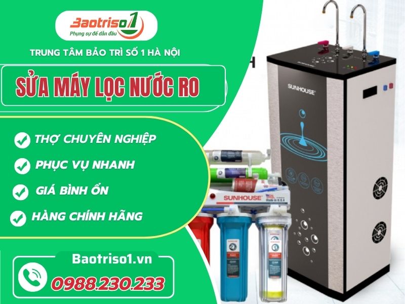 Baotriso1 sửa máy lọc nước RO chất lượng, giá minh bạch 