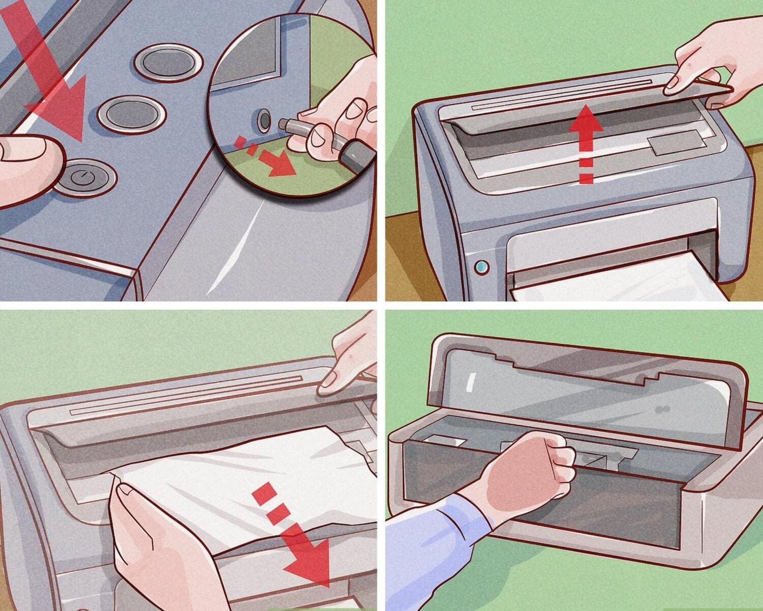 cách sửa máy in bị kẹt giấy cách sửa máy in bị kẹt giấy