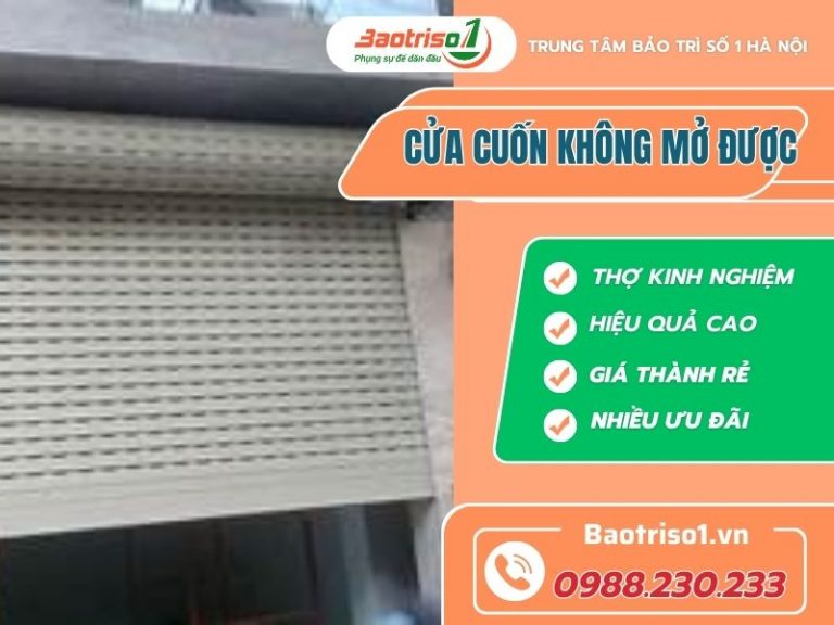 Địa chỉ sửa cửa cuốn không mở được chất lượng, giá tốt