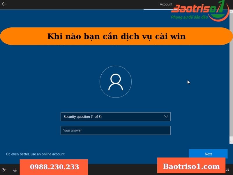 Khi nào cần phải cài win tại nhà