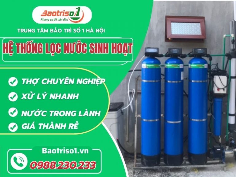 Lắp đặt hệ thống lọc nước sinh hoạt uy tín, chất lượng số 1