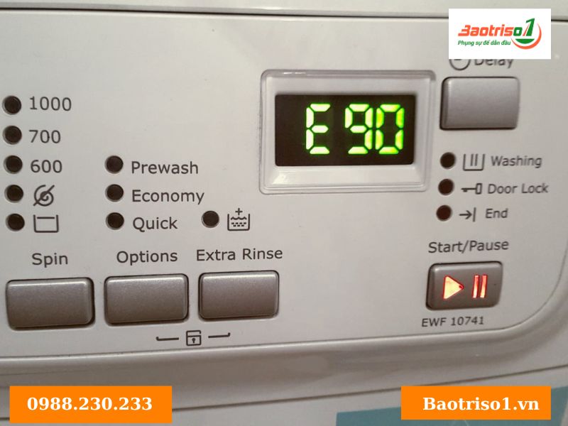 Cách nhận biết lỗi E90 máy giặt Electrolux Cách nhận biết lỗi E90 máy giặt Electrolux