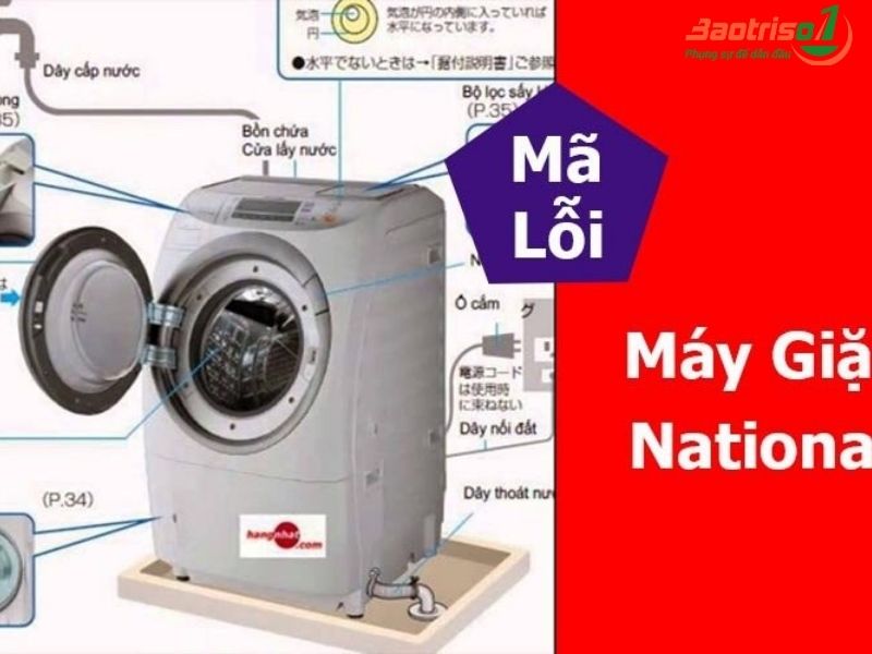 Tổng hợp bảng mã lỗi máy giặt National nội địa đầy đủ, chi tiết Tổng hợp bảng mã lỗi máy giặt National nội địa đầy đủ, chi tiết