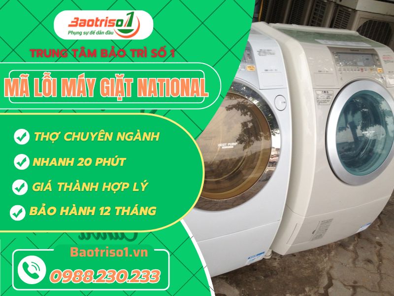 Bảng Mã Lỗi Máy Giặt National nội địa Nhật chi tiết nhất Bảng Mã Lỗi Máy Giặt National nội địa Nhật chi tiết nhất