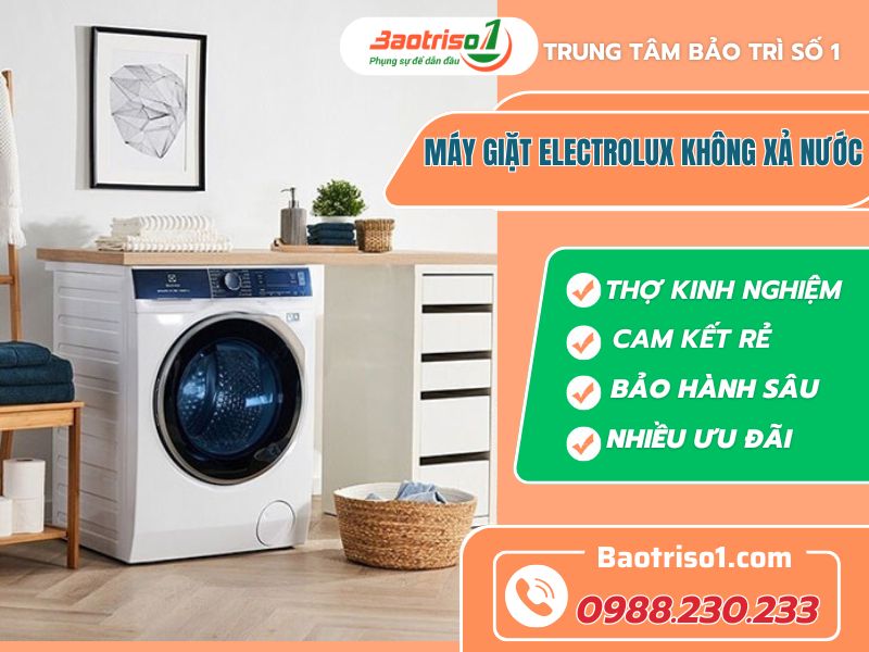 Sửa máy giặt Electrolux không xả nước hết lỗi ngay tại nhà Sửa máy giặt Electrolux không xả nước hết lỗi ngay tại nhà