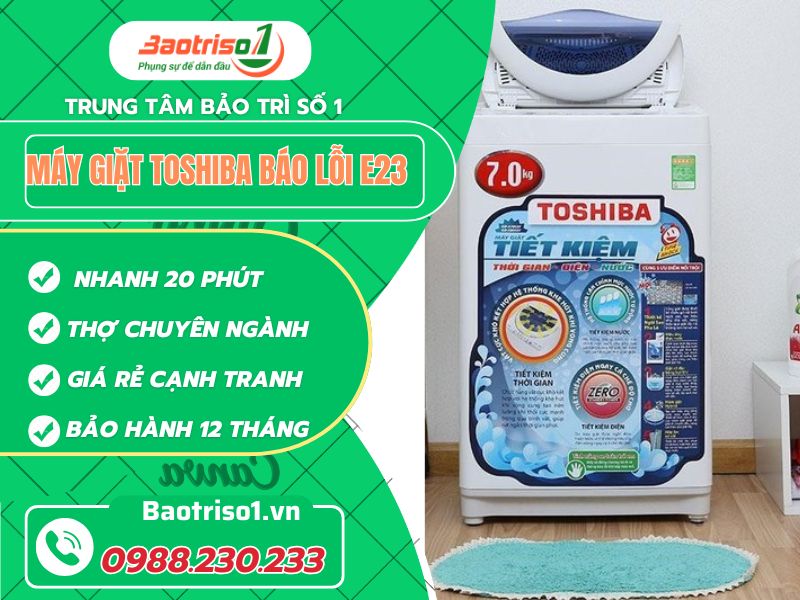 Máy Giặt Toshiba Báo Lỗi E23
