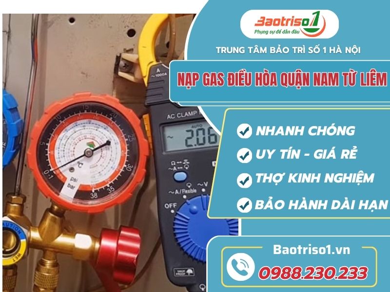 Nạp ga điều hòa quận Nam Từ Liêm 24/24h, giá tốt Nạp ga điều hòa quận Nam Từ Liêm 24/24h, giá tốt