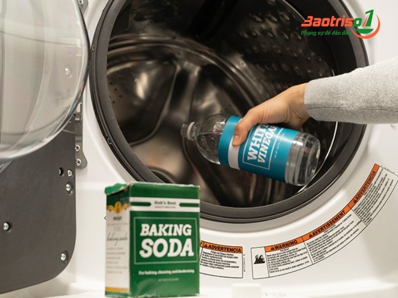 Các chất cần dùng khi vệ sinh máy giặt