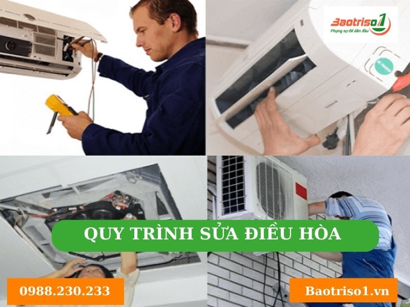 Quy trình sửa điều hoà Baotriso1 tại nhà Hà Nội
