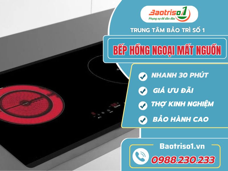 Hướng dẫn sửa bếp hồng ngoại mất nguồn dứt lỗi nhanh, thao tác dễ Hướng dẫn sửa bếp hồng ngoại mất nguồn dứt lỗi nhanh, thao tác dễ