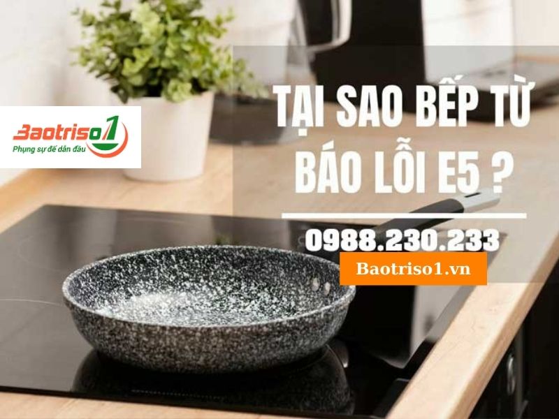 Bếp từ Kangaroo báo lỗi E5 Bếp từ Kangaroo báo lỗi E5