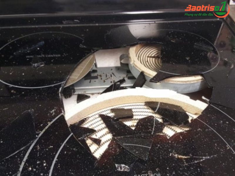 Sửa bếp từ bị vỡ mặt kính Sửa bếp từ bị vỡ mặt kính