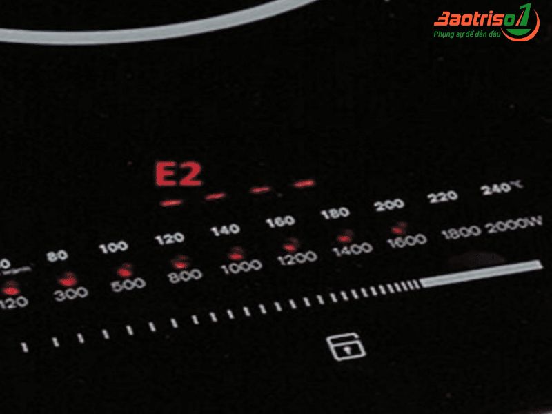 Sửa bếp từ Sanaky báo lỗi E2 