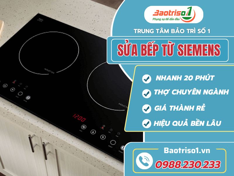 Dịch vụ sửa bếp từ Siemens tại nhà giá rẻ, bảo hành đến 12 tháng Dịch vụ sửa bếp từ Siemens tại nhà giá rẻ, bảo hành đến 12 tháng