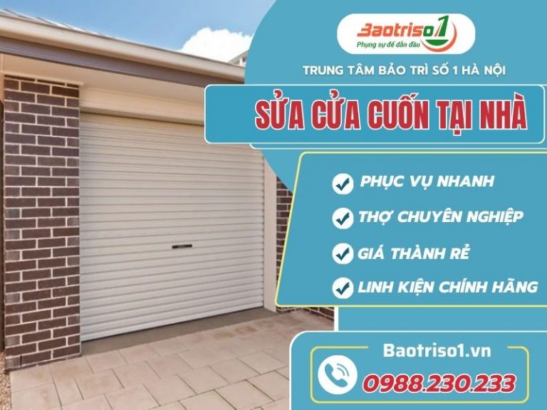 Dịch vụ sửa cửa cuốn tại nhà giá tốt, thợ giỏi