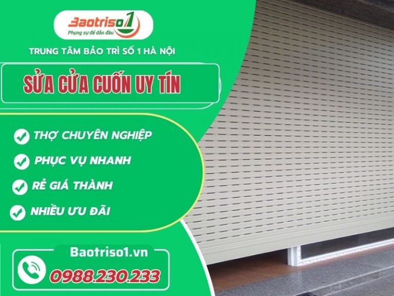 Địa chỉ sửa cửa cuốn uy tín, giá rẻ, phục vụ 24/7