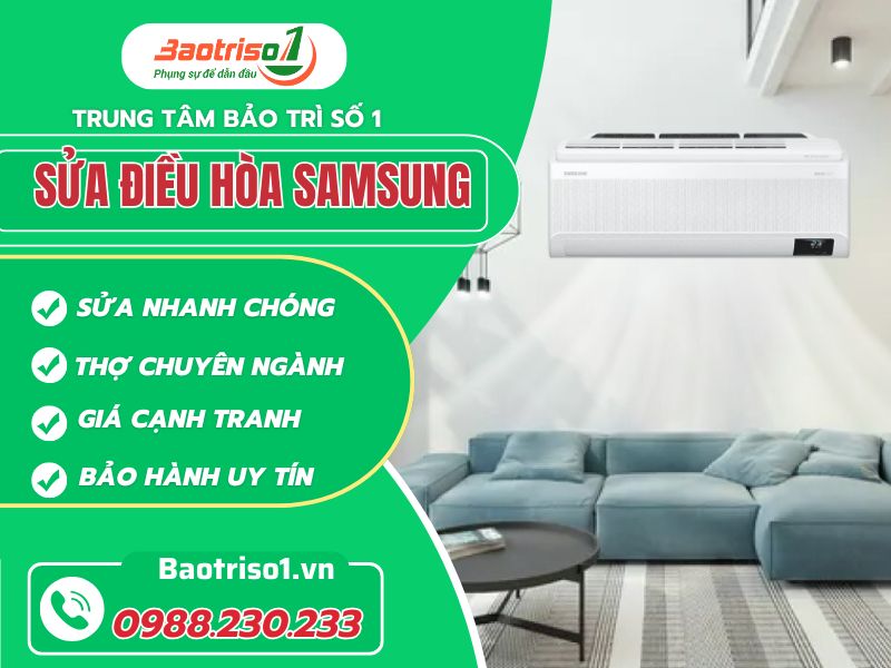 Dịch vụ sửa điều hòa Samsung giá rẻ, bảo hành dài hạn