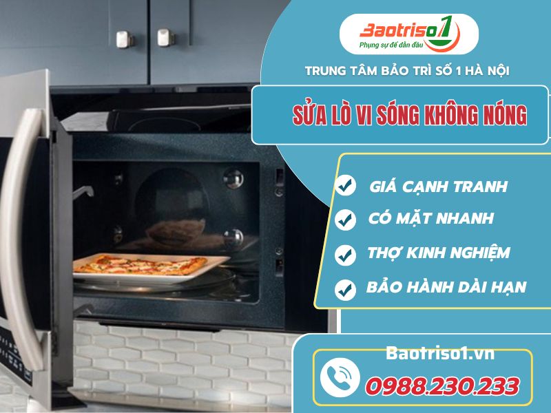 Sửa lò vi sóng không nóng Sửa lò vi sóng không nóng