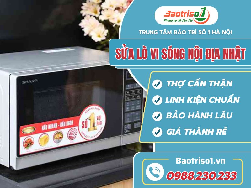 Sửa lò vi sóng nội địa Nhật giá rẻ, thợ chuẩn Nhật Sửa lò vi sóng nội địa Nhật giá rẻ, thợ chuẩn Nhật